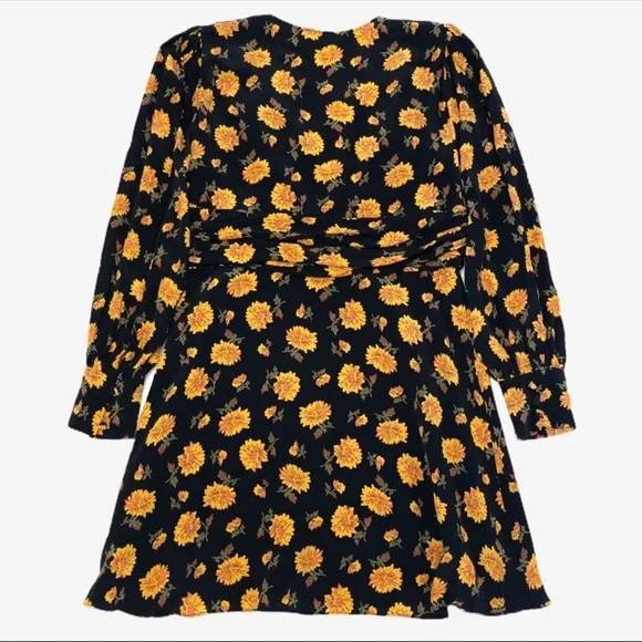 Veronica Beard Marion Blouson Silk Dress Sz L/10 - Picture 4 of 4